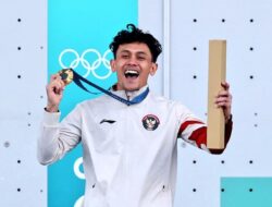 Veddriq Leonardo Akhirnya Raih Emas untuk Indonesia di Olimpiade Paris