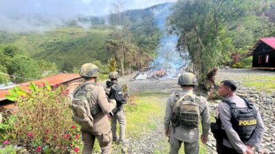 Rumah Kosong di Puncak Jaya Dibakar, Aparat Lakukan Penyelidikan