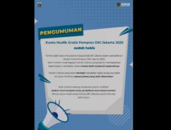 Baru Sehari Dibuka, Kuota Mudik Gratis Pemprov DKI 2025 Sudah Penuh