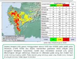 BPBD Sanggau Temukan 126 Sebaran Titik Hotspot dengan Kategori Tinggi