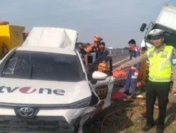 Kecelakaan di Tol Batang-Pemalang Jawa Tengah, Tiga Kru TV One Meninggal Dunia